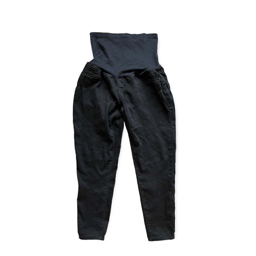 Womens Vintage Violet Maternity Black Full Panel Skinny Jeans - Sz XL